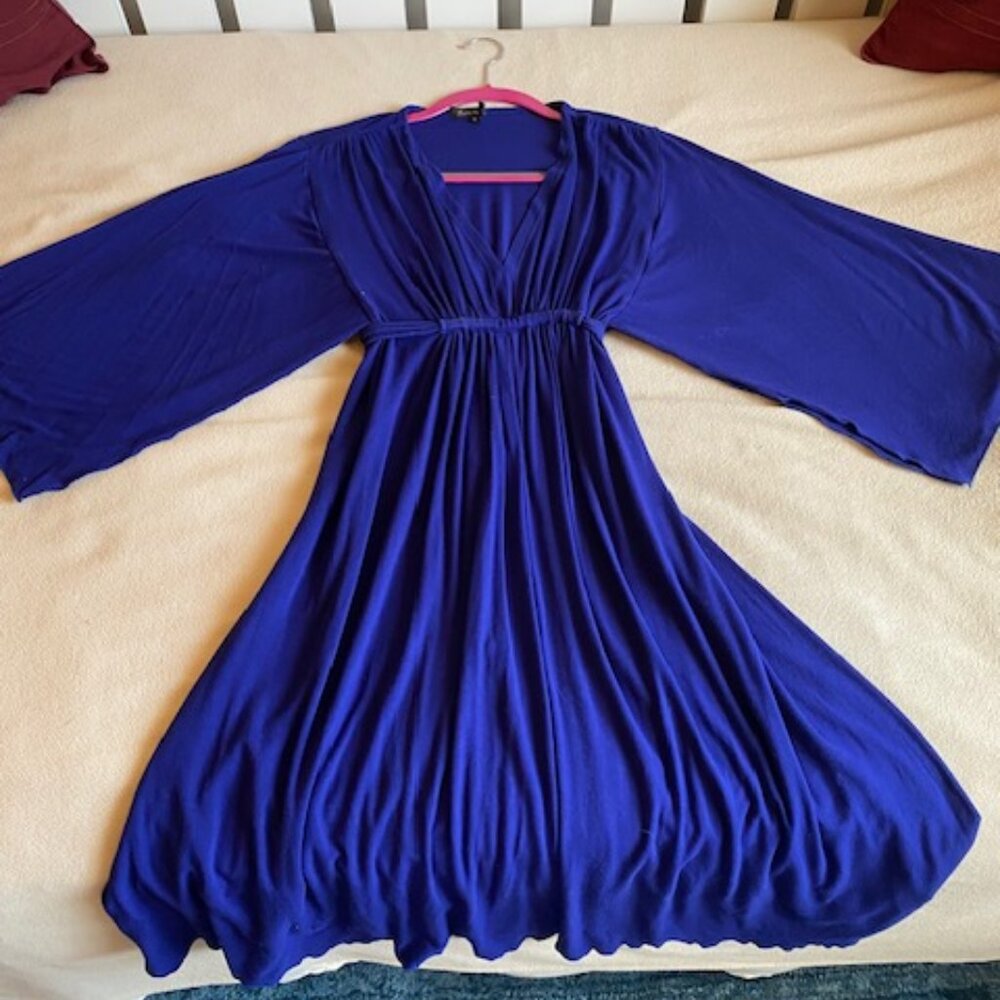 Flowing Blue Dress